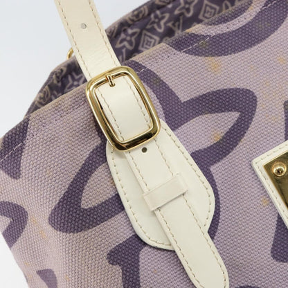 Louis Vuitton Tahitienne Cabas Canvas, PURPLE, CANVAS, Tote bag