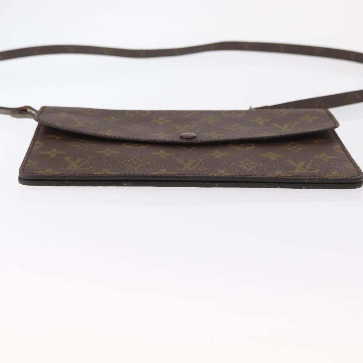 Louis Vuitton Double Rabat Handbag Monogram Canvas, BROWN, CANVAS, Shoulder bag