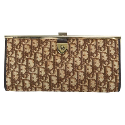 Christian Dior Vintage Trotter Pouch Diorissimo Canvas, BROWN, CANVAS, Clutche & pouche