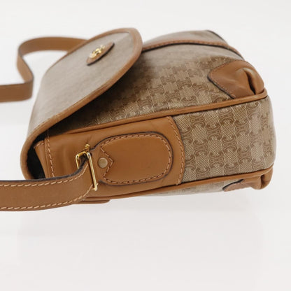 Celine Macadam Shoulder Bag PVC Leather, BEIGE, PVC,CANVAS, Shoulder bag