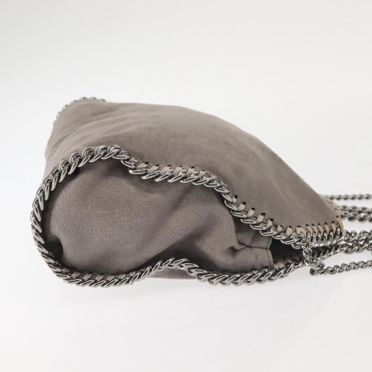 Stella McCartney Falabella Fold Over Crossbody Bag Suede, GRAY, SUEDE, Crossbody bag