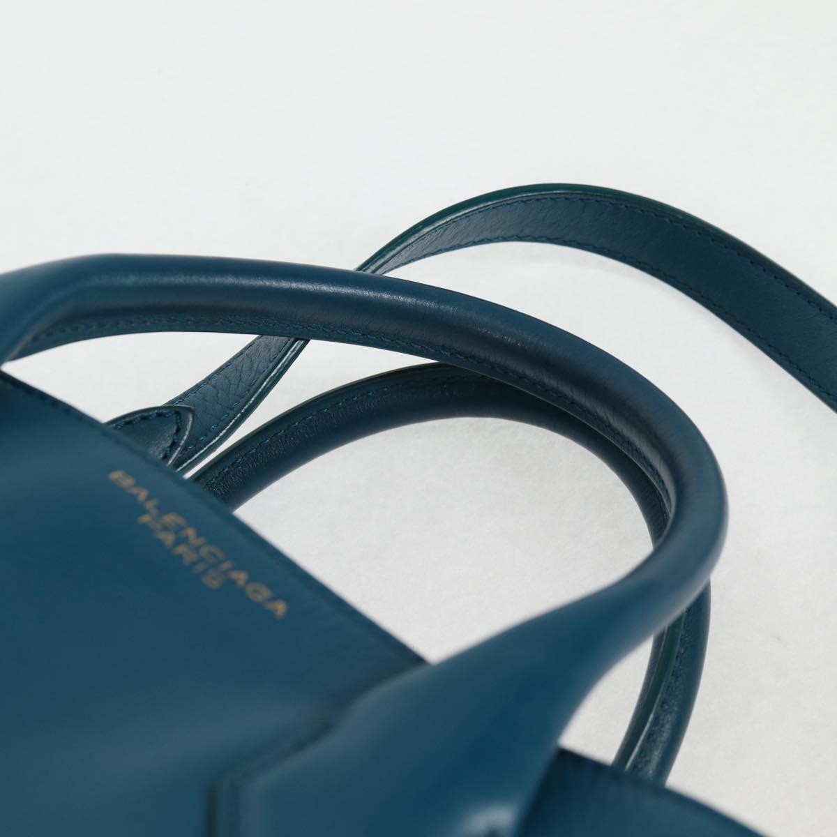 Balenciaga Padlock All Afternoon Tote Leather, BLUE, LEATHER, Handbag