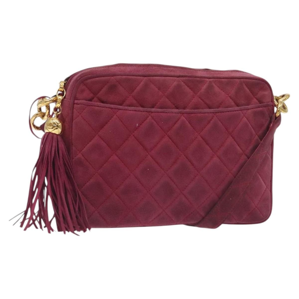 Chanel Vintage Camera bag Suede, PINK, SUEDE, Crossbody bag