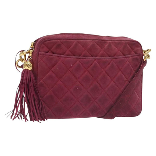 Chanel Vintage Camera bag Suede, PINK, SUEDE, Crossbody bag