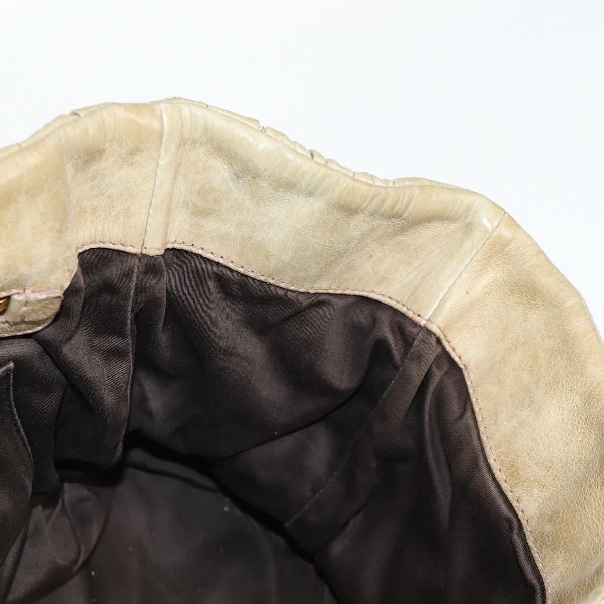 Miu Miu Coffer Convertible Satchel Leather, BEIGE, LEATHER, Handbag