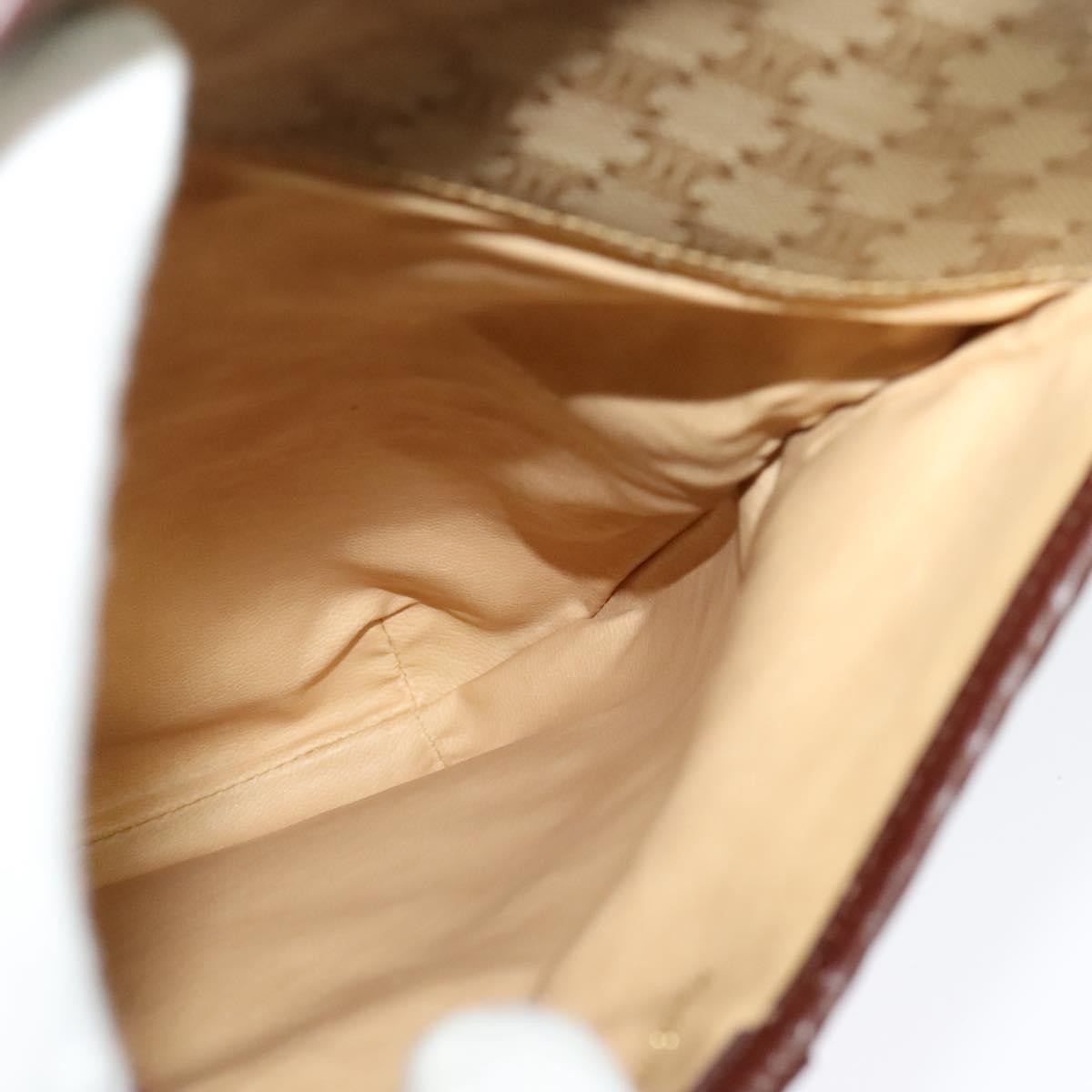 Celine Macadam Shoulder Bag PVC Leather, BEIGE, CANVAS, Shoulder bag