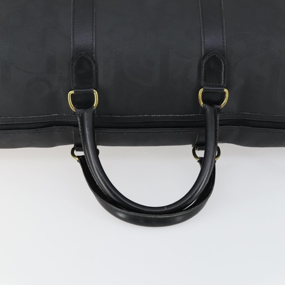 Christian Dior Vintage Trotter Boston Bag PVC, BLACK, PVC, Travel bag