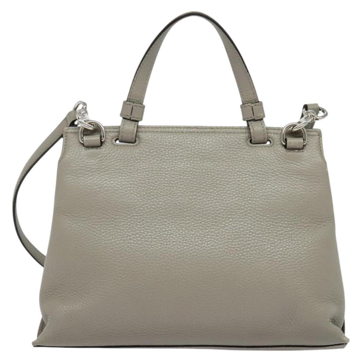 Gucci Bamboo Daily Top Handle Bag Leather, GRAY, LEATHER, Handbag