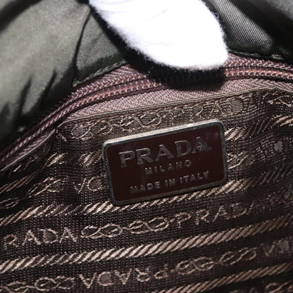 Prada Double Buckle Flap Messenger Bag Tessuto, Khaki, Nylon, Shoulder Bag