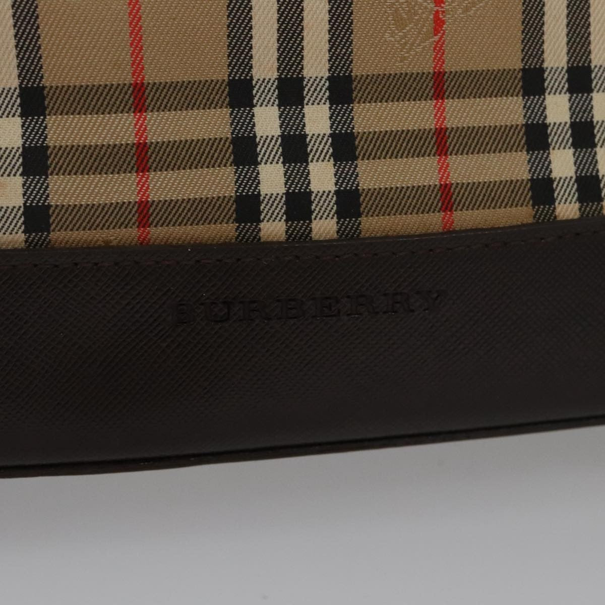 Burberry Nova Handbag Check Pattern, BEIGE, CANVAS, Handbag