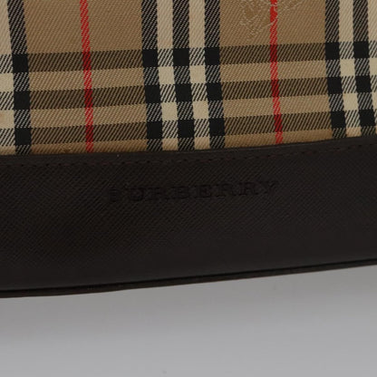 Burberry Nova Handbag Check Pattern, BEIGE, CANVAS, Handbag