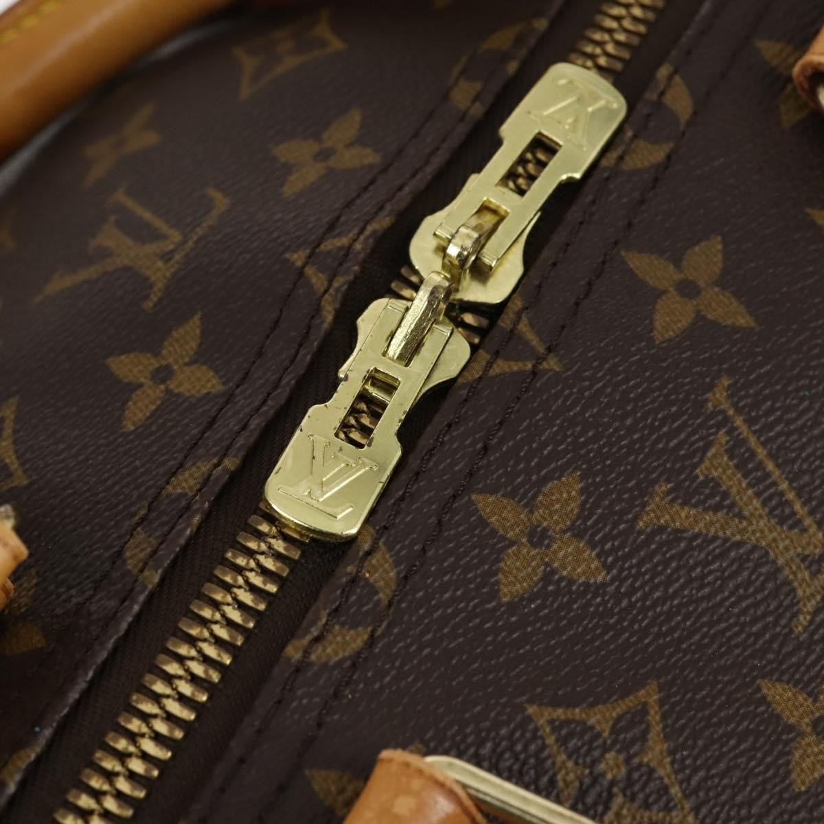 Louis Vuitton Keepall Bag Monogram Canvas, BROWN, CANVAS, Travel bag