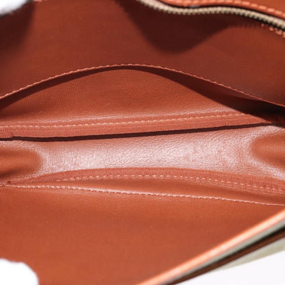 Burberry Front Pocket Messenger Bag Canvas, BEIGE, CANVAS, Shoulder bag