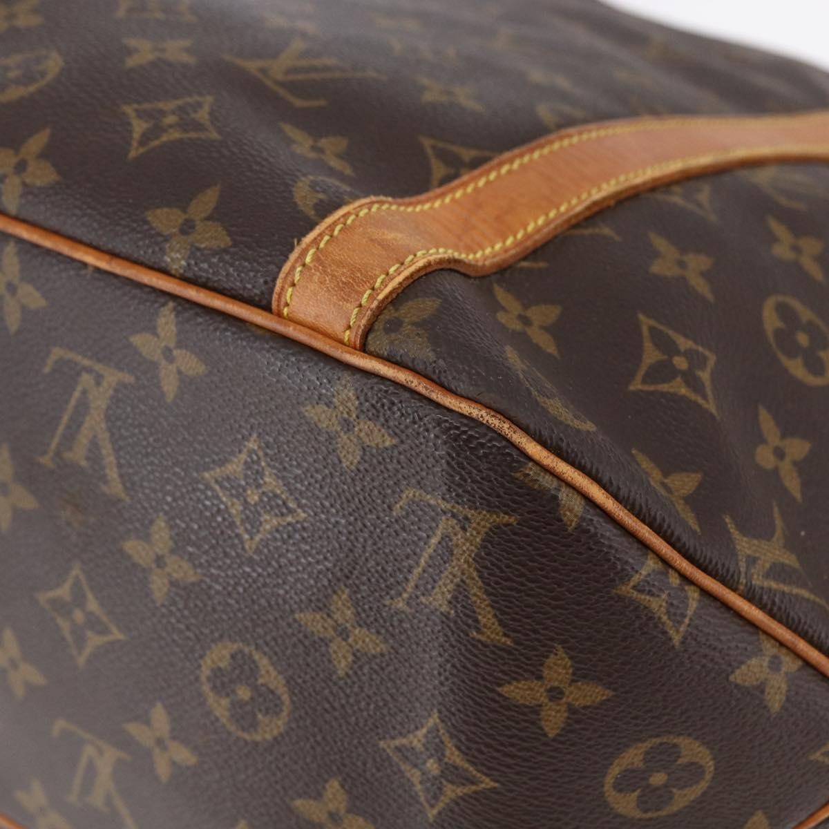 Louis Vuitton Shopping Sac Handbag Monogram Canvas, BROWN, CANVAS, Tote bag