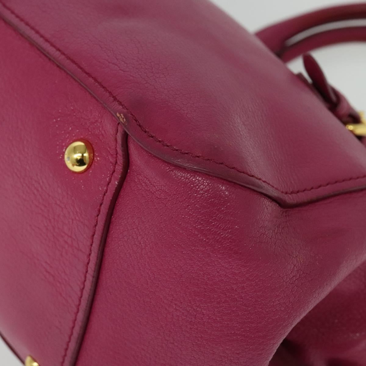 Miu Miu Madras Bowler Bag Leather, PINK, LEATHER, Handbag