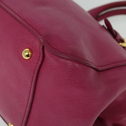 Miu Miu Madras Bowler Bag Leather, PINK, LEATHER, Handbag