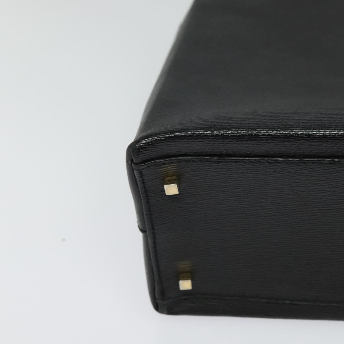 Salvatore Ferragamo Vintage Handbag Leather, BLACK, LEATHER, Handbag