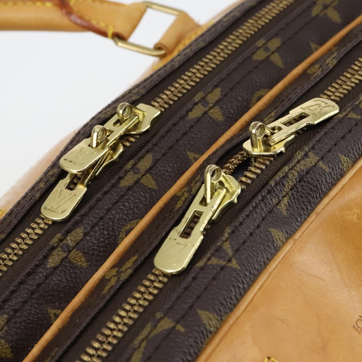 Louis Vuitton Alize Bag Monogram Canvas, BROWN, CANVAS, Travel bag