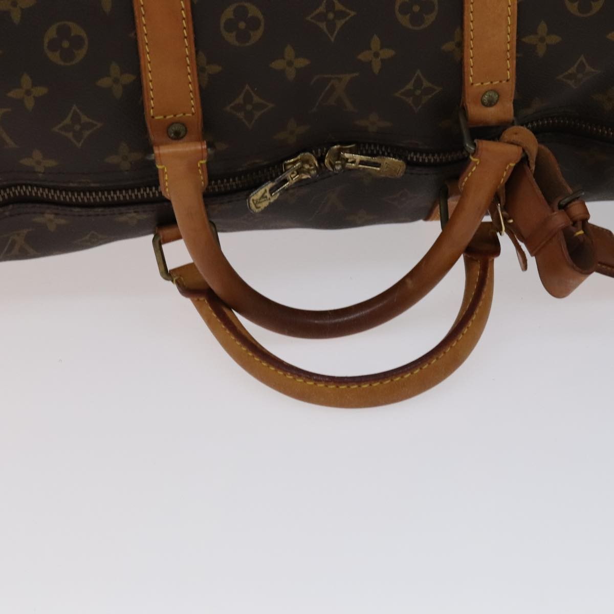 Louis Vuitton Keepall Bag Monogram Canvas, BROWN, CANVAS, Travel bag