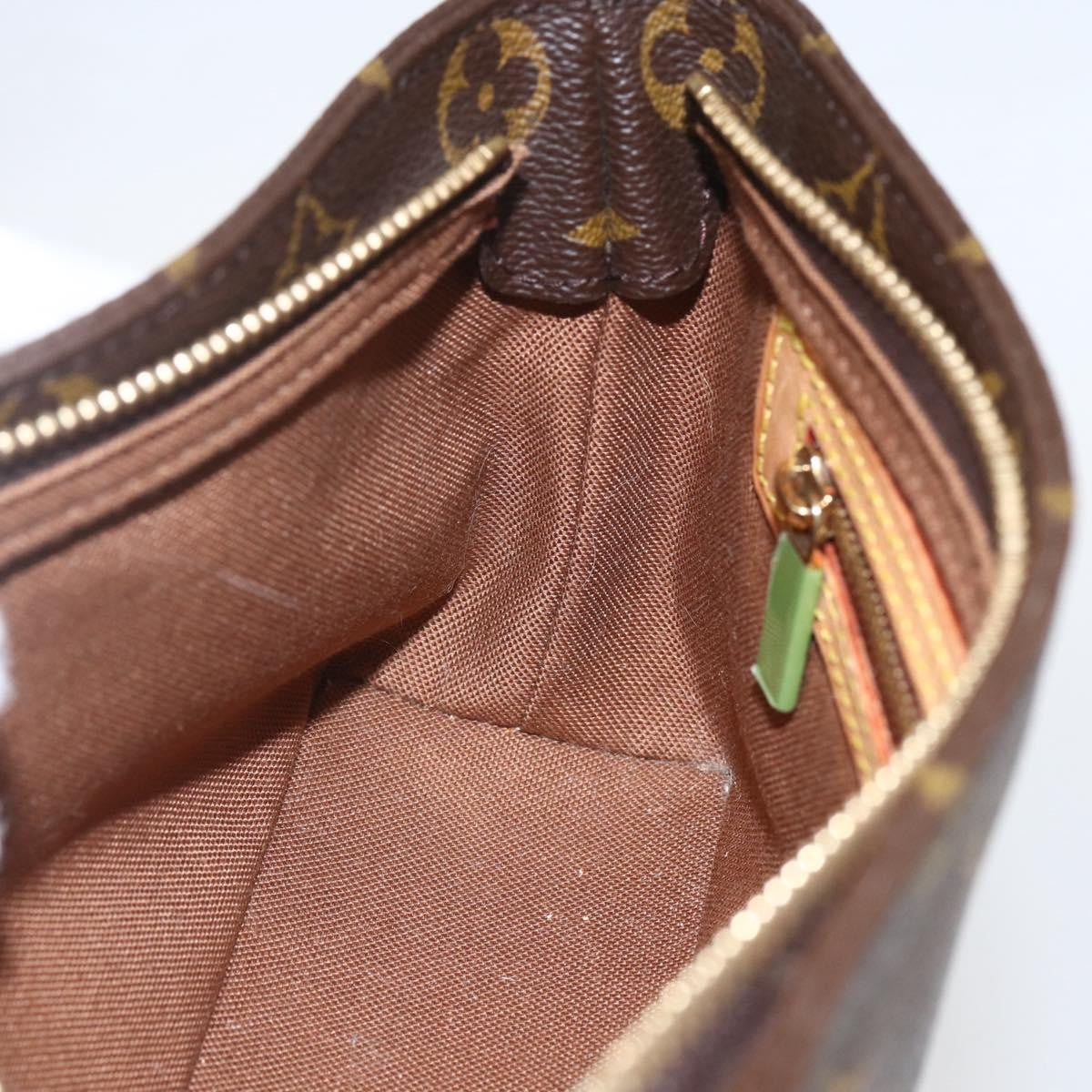 Louis Vuitton Trotteur Handbag Monogram Canvas, BROWN, CANVAS, Clutche & pouche