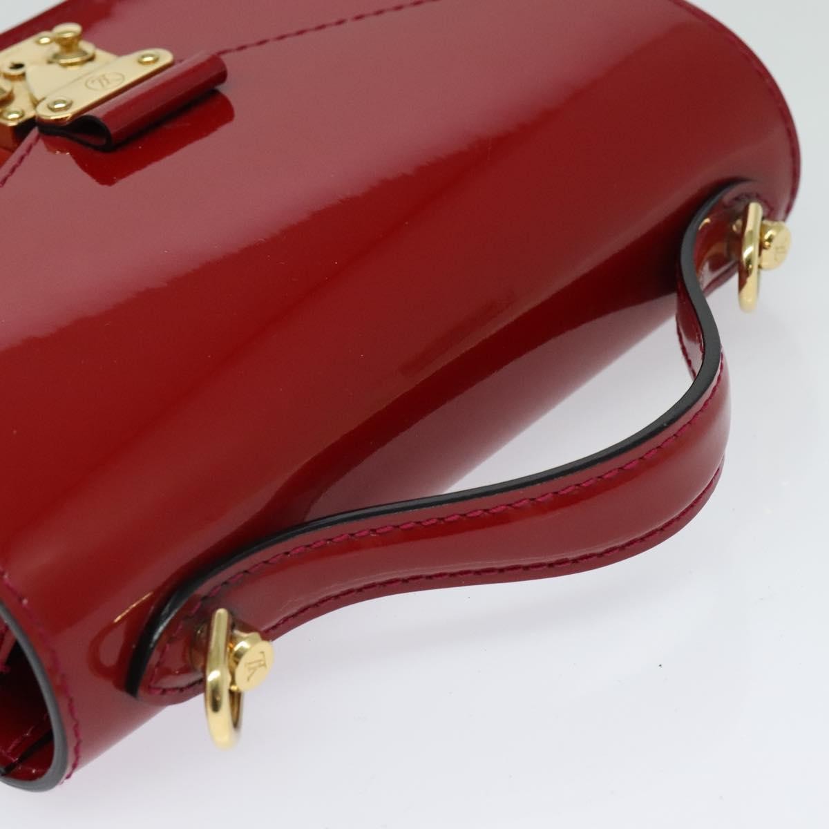 Louis Vuitton Monceau Handbag Vernis, RED, PATENT_LEATHER, Handbag