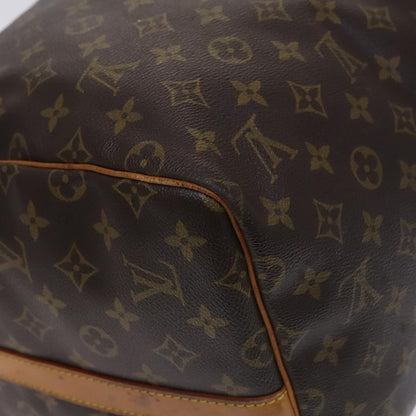 Louis Vuitton Keepall Bag Monogram Canvas, BROWN, CANVAS, Travel bag