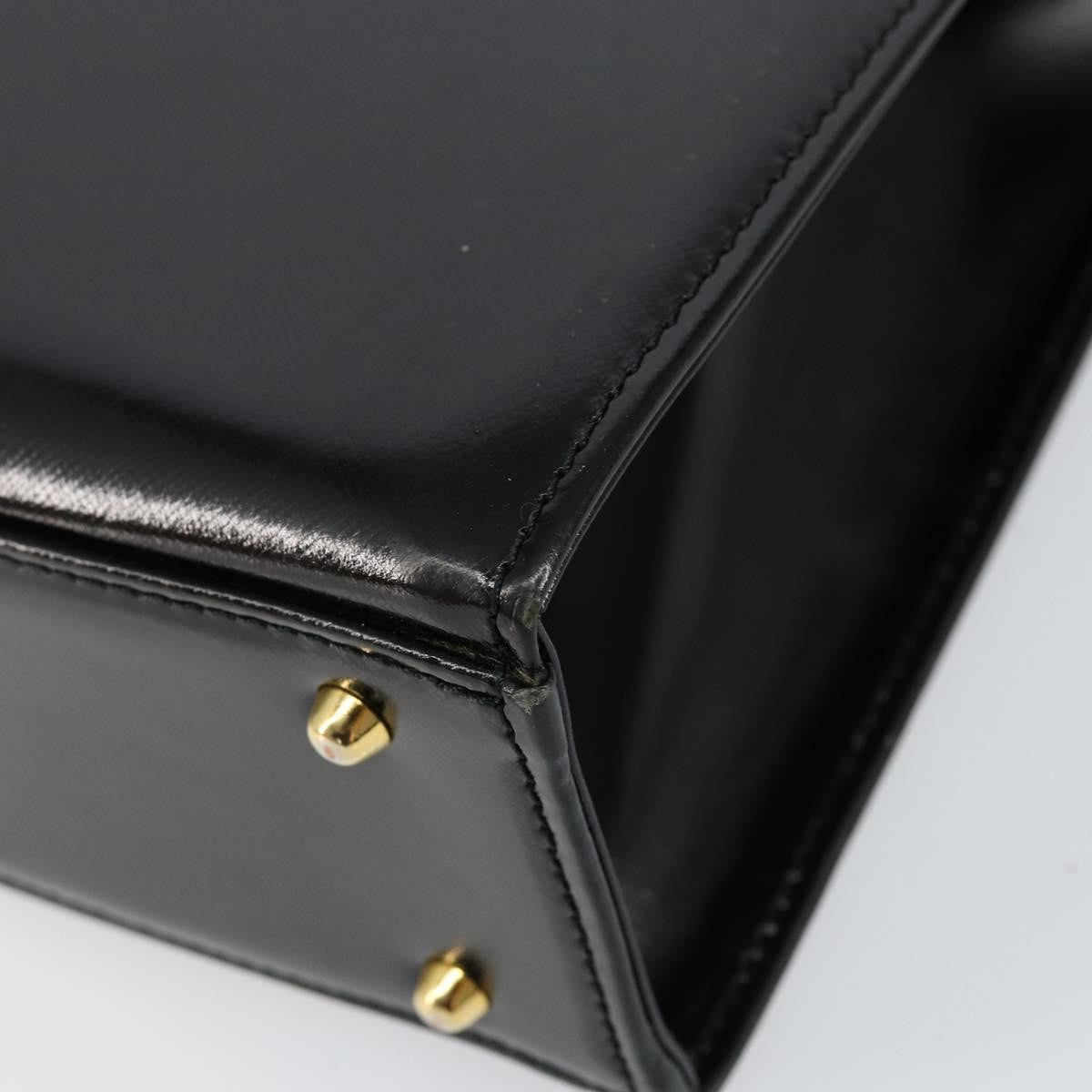 Versace Vintage Shoulder Bag Leather, BLACK, LEATHER, Tote bag