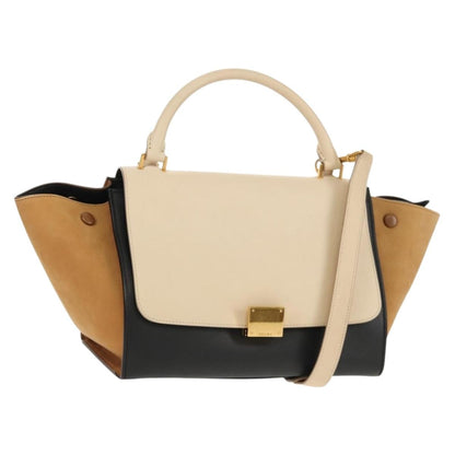 Celine Tricolor Trapeze Bag Leather, MULTICOLOUR, LEATHER, Handbag