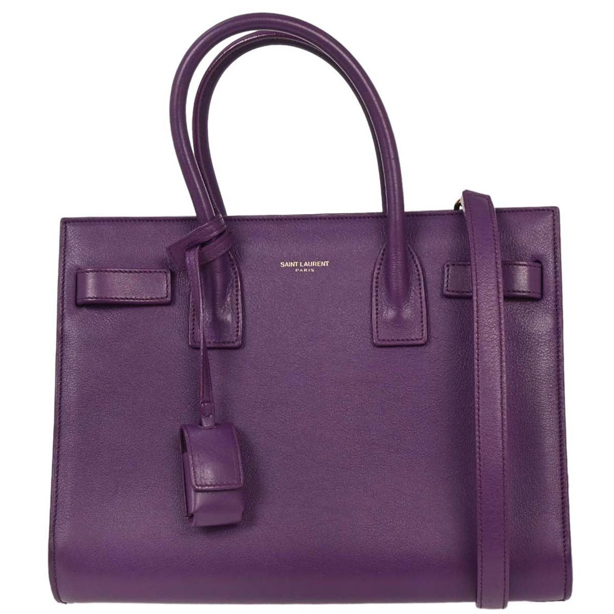 Saint Laurent Sac de Jour NM Bag Leather, PURPLE, LEATHER, Handbag
