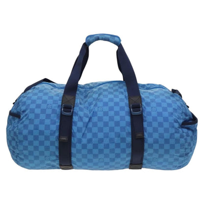 Louis Vuitton Aventure Practical Duffle Bag Damier Nylon, BLUE, NYLON, Travel bag