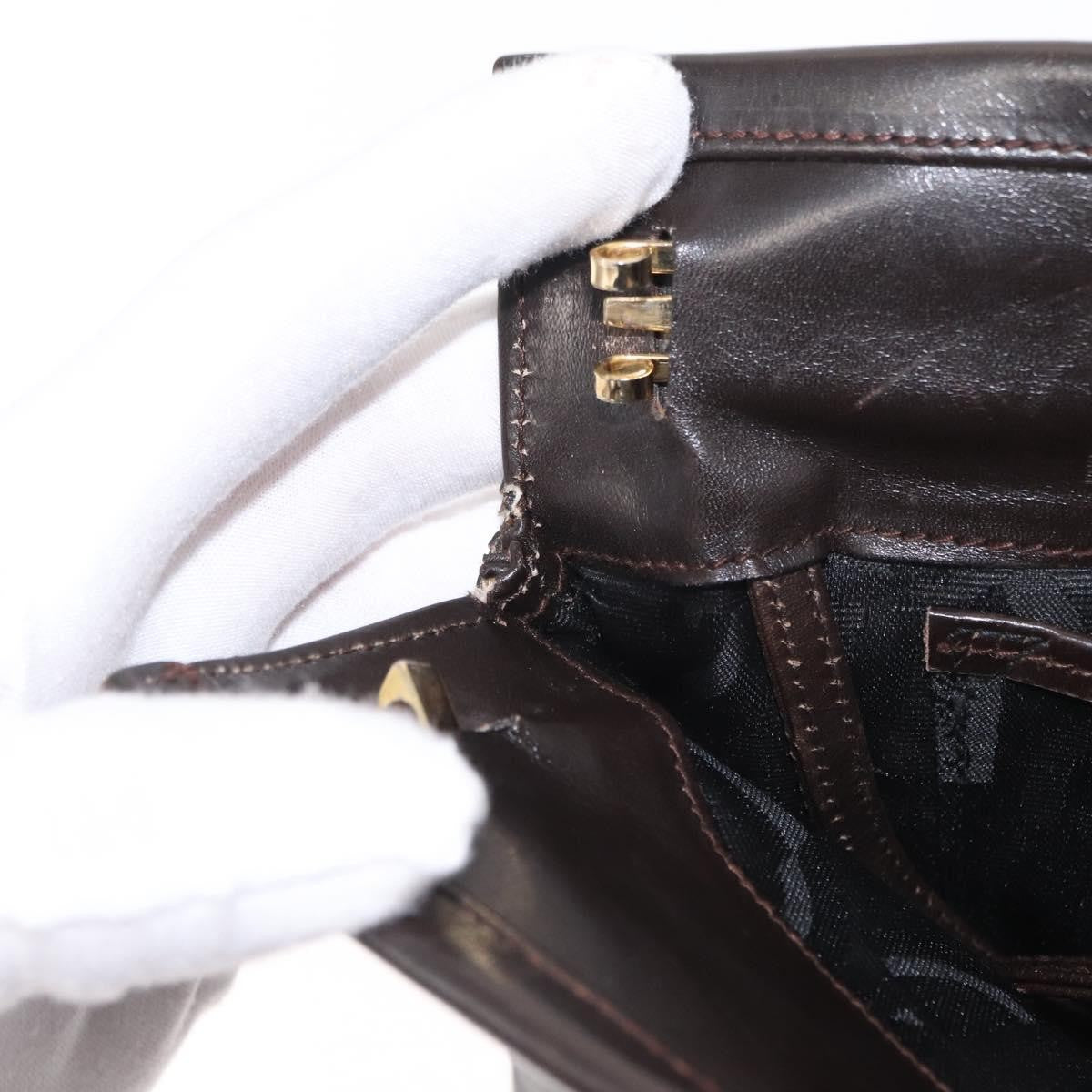 Salvatore Ferragamo Vala Shoulder Bag Leather, BROWN, LEATHER, Shoulder bag