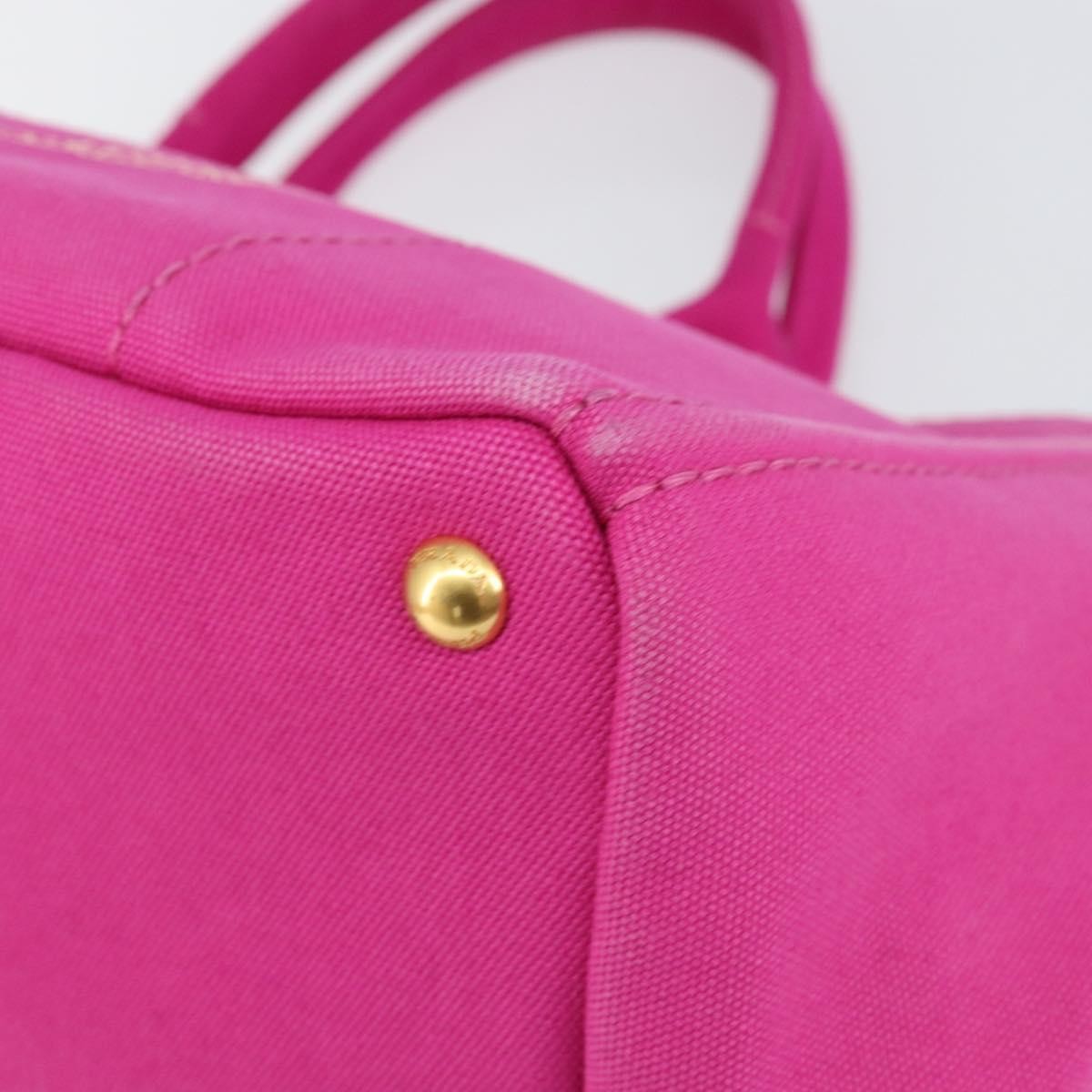Prada Canapa Tote Canvas, PINK, CANVAS, Tote bag