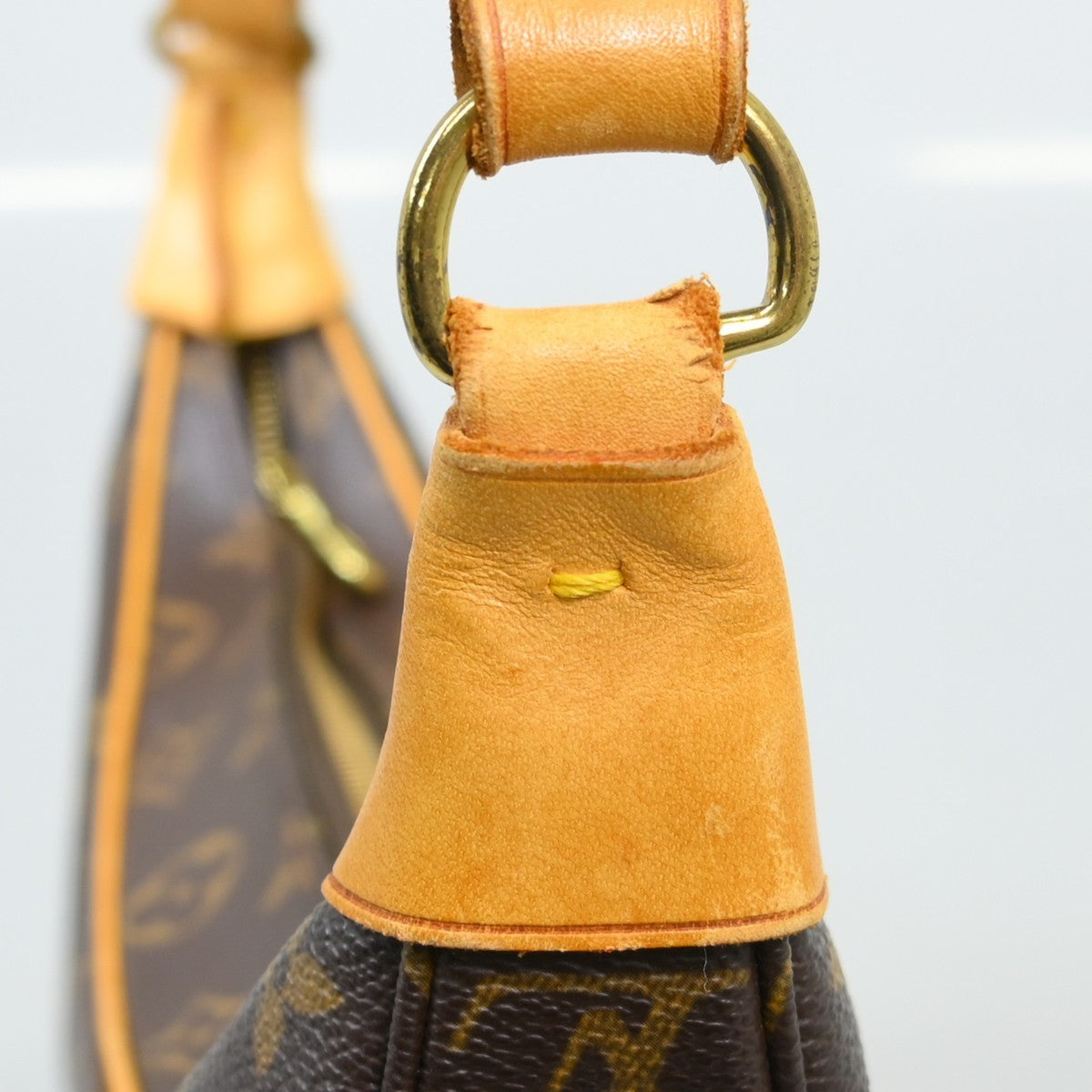 Louis Vuitton Boulogne Handbag Monogram Canvas, Brown, Canvas, Shoulder Bag