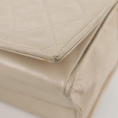 Chanel Vintage Tassel Flap Bag Quilted Lambskin, GOLD, LAMB_SKIN, Handbag