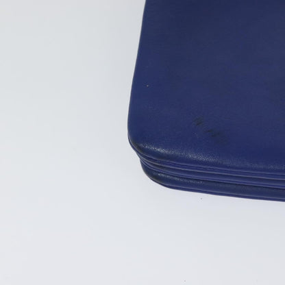 Celine Trio Crossbody Bag Leather, BLUE, LEATHER, Shoulder bag