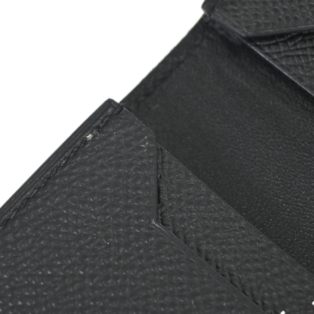 Hermes Bearn Wallet Epsom, Black, Leather, Wallet