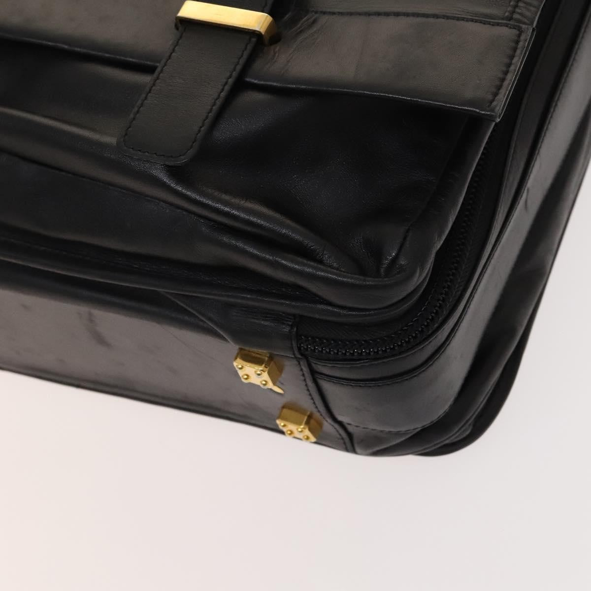 Loewe Anagram Business Leather, BLACK, LEATHER, Briefcase