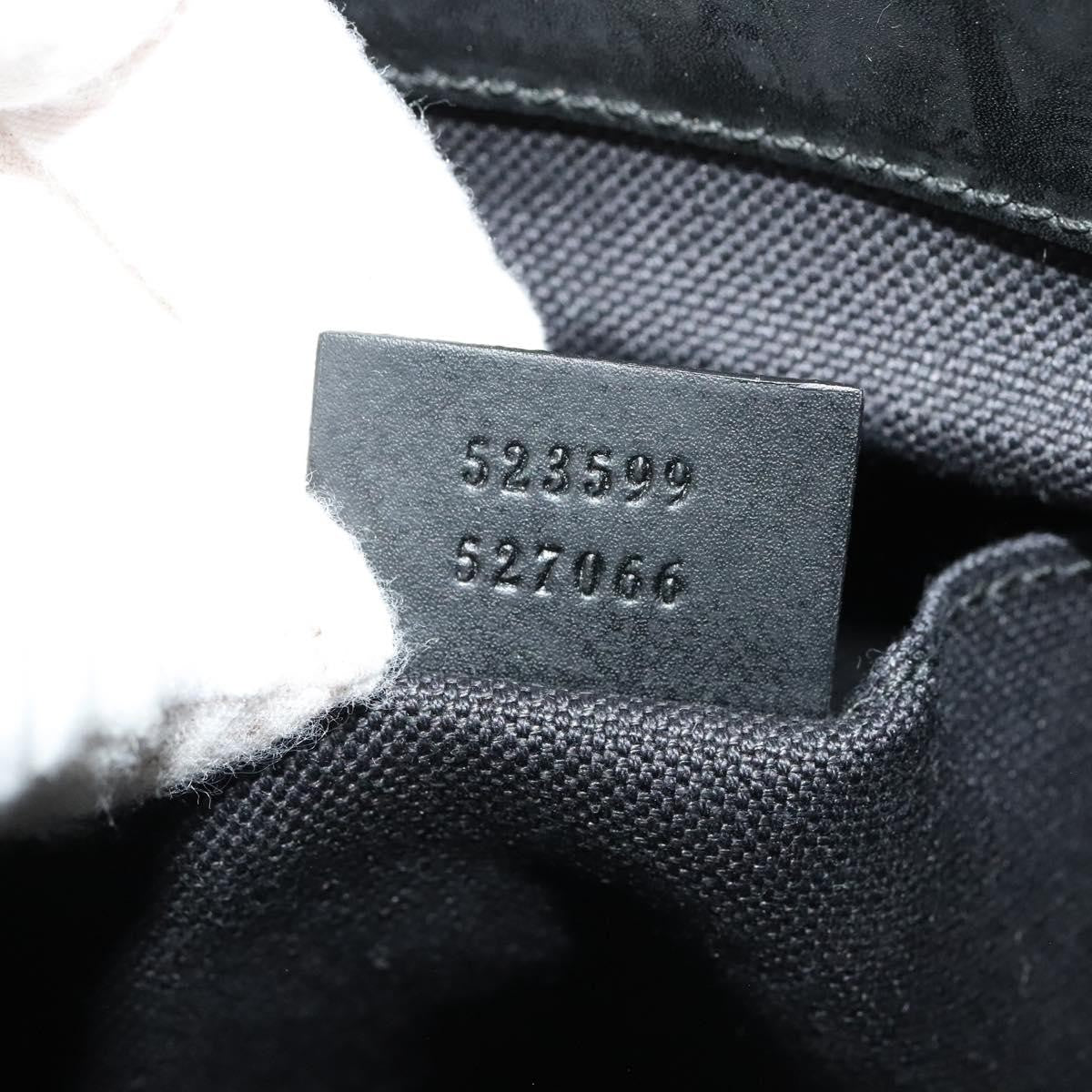 Gucci Web Strap Front Zip Messenger Bag GG Coated Canvas, BLACK, CANVAS, Crossbody bag