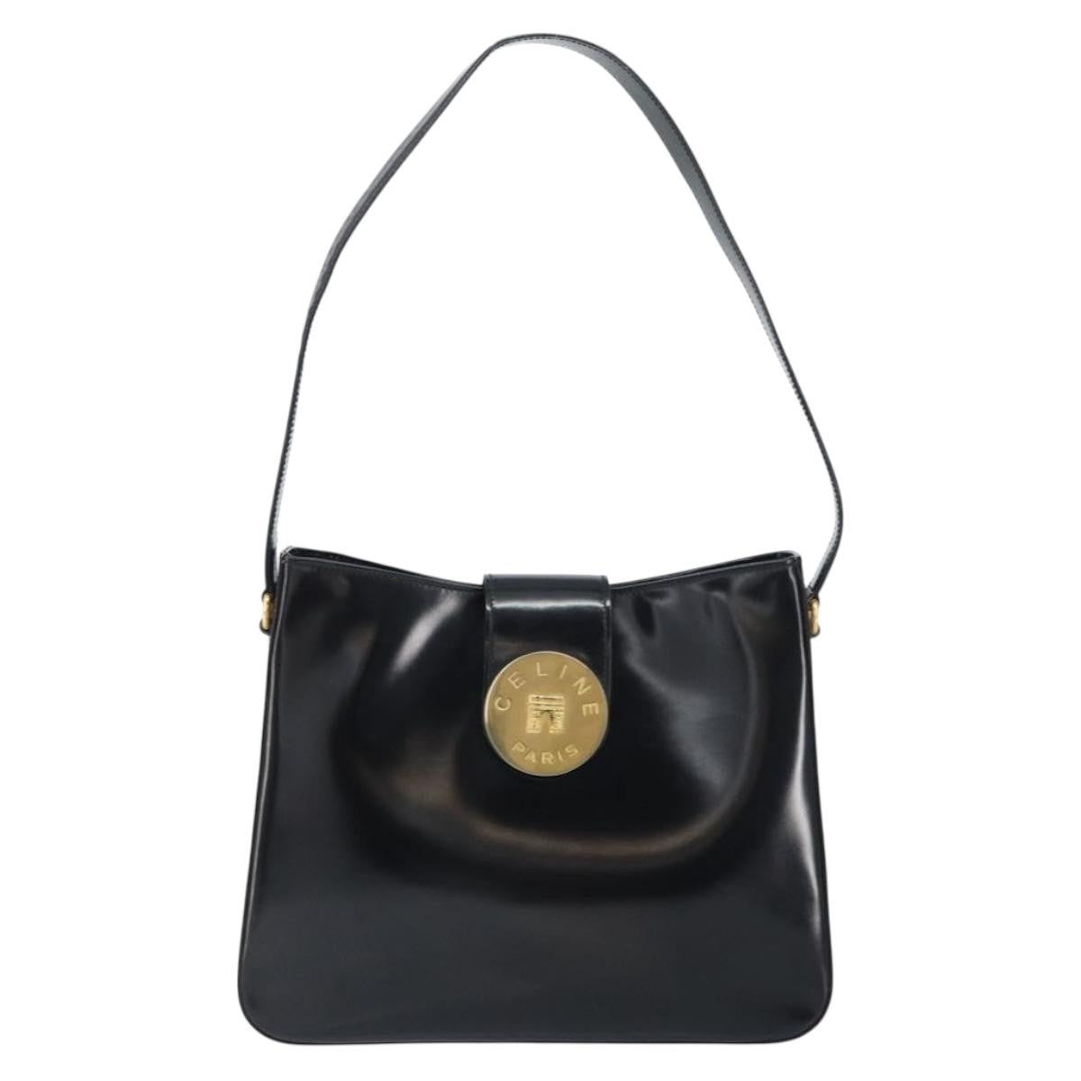 Celine Handbag Patent leather, BLACK, PATENT_LEATHER, Shoulder bag