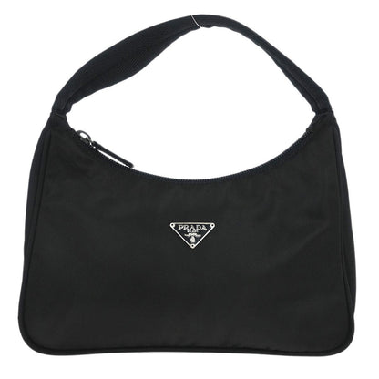 Prada Hobo Tessuto, BLACK, NYLON, Handbag