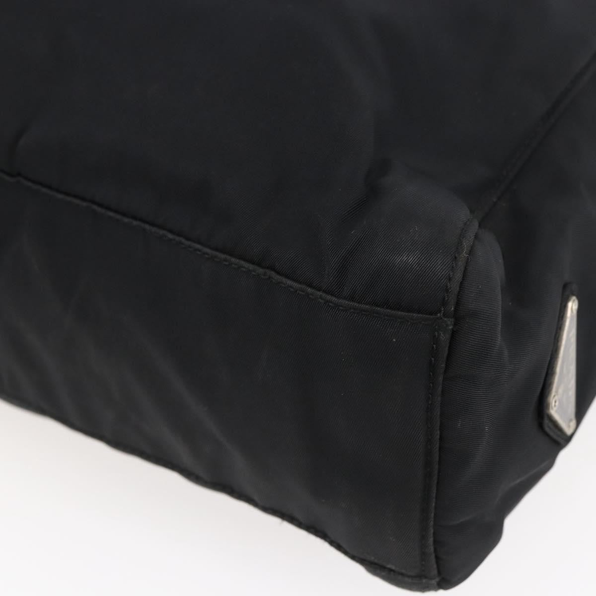 Prada Resin Handle Tote Tessuto, BLACK, NYLON, Tote bag