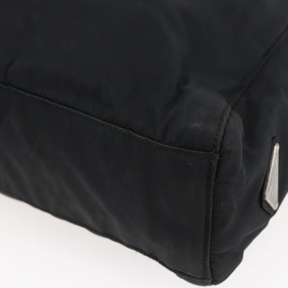 Prada Resin Handle Tote Tessuto, BLACK, NYLON, Tote bag