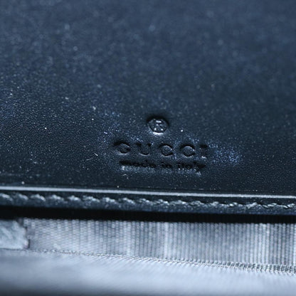 Gucci Sylvie Continental Wallet Leather, BLACK, LEATHER, Wallets