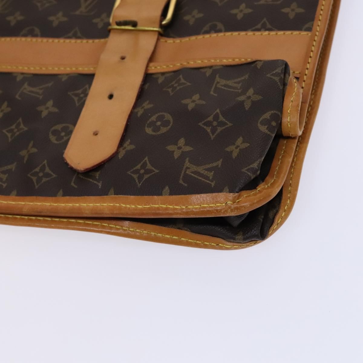 Louis Vuitton Sac Chasse Hunting Bag Monogram Canvas, BROWN, CANVAS, Travel bag