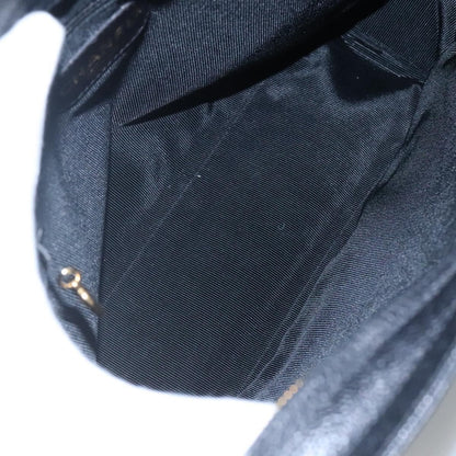 Chanel Vintage Stitched CC Shoulder Bag Caviar, BLACK, LEATHER, Shoulder bag