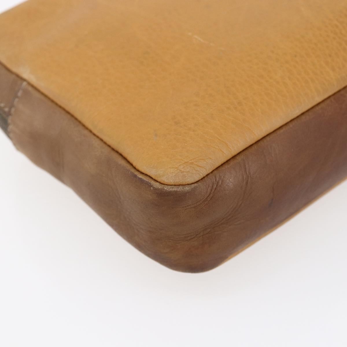 Loewe Anagram Clutch Bag Leather, BEIGE, LEATHER, Clutche & pouche