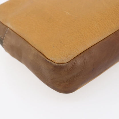 Loewe Anagram Clutch Bag Leather, BEIGE, LEATHER, Clutche & pouche