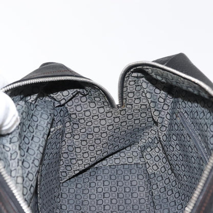 Salvatore Ferragamo Gancini Buckle Shoulder Bag Leather, BLACK, LEATHER, Shoulder bag