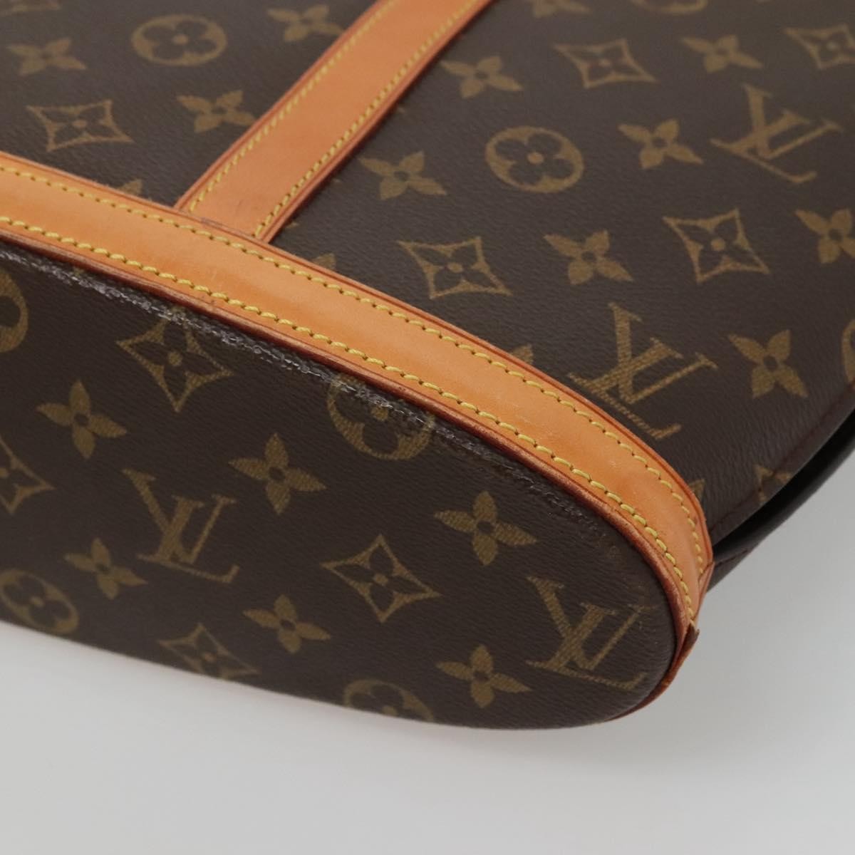 Louis Vuitton Babylone Handbag Monogram Canvas, BROWN, CANVAS, Tote bag