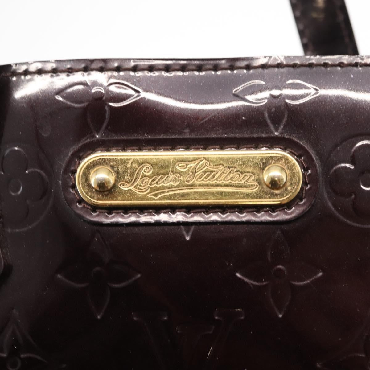 Louis Vuitton Wilshire Handbag Monogram Vernis, BURGUNDY, PATENT_LEATHER, Handbag